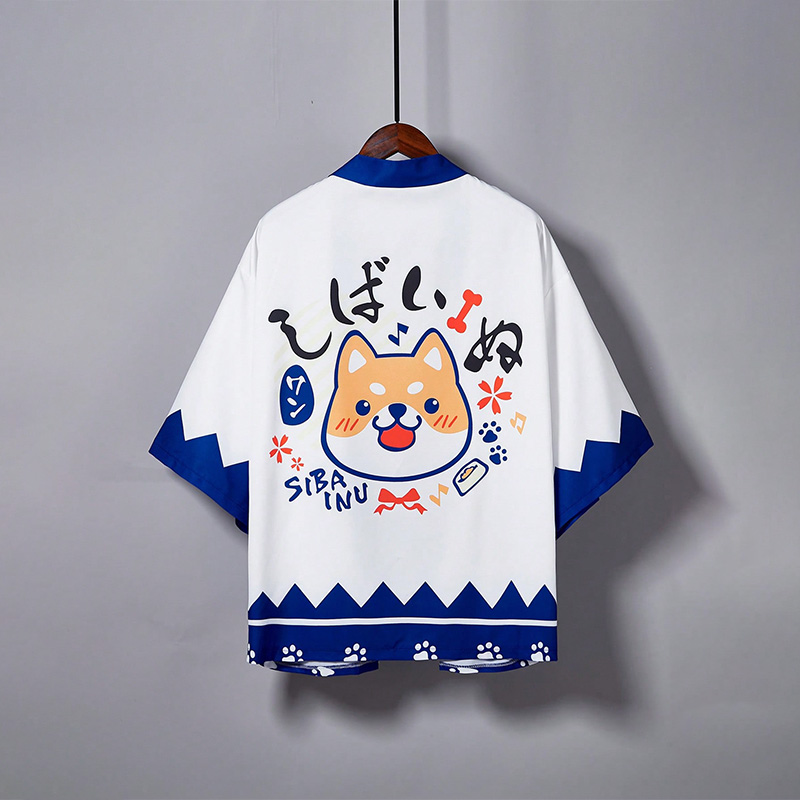 Anime Merchandise Jacket - 和風アニメグッズ 柴犬コスプレ ロールプレイング 着物 羽織 ジャケット