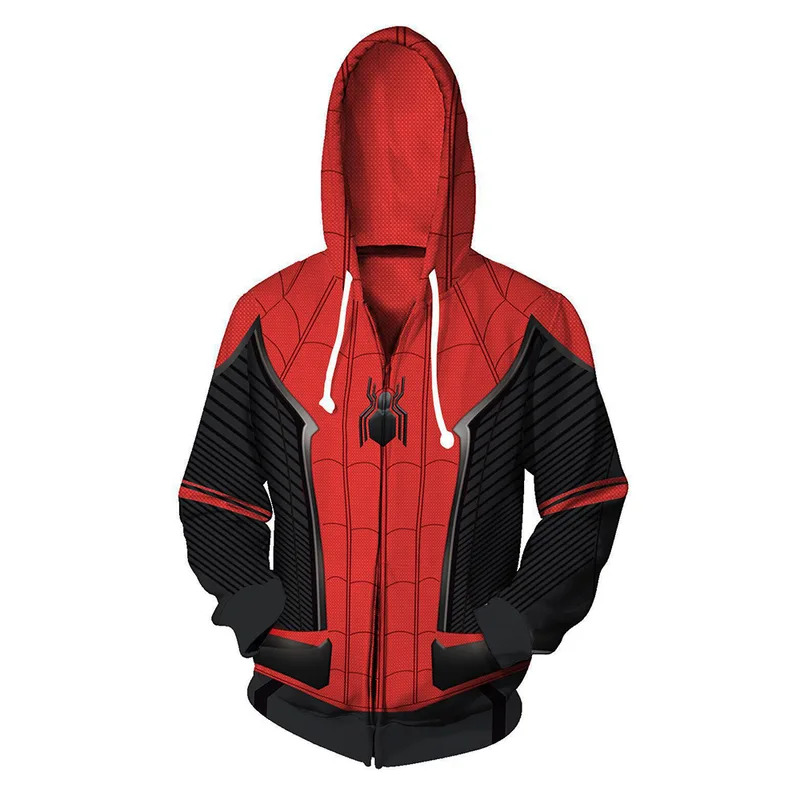 Anime Merchandise Jacket - アニメコスプレスーパーヒーロー 3D デジタルプリントフード付きカーディガンスポーツパーカーコスプレ映画グッズジャケットとパンツ 72th