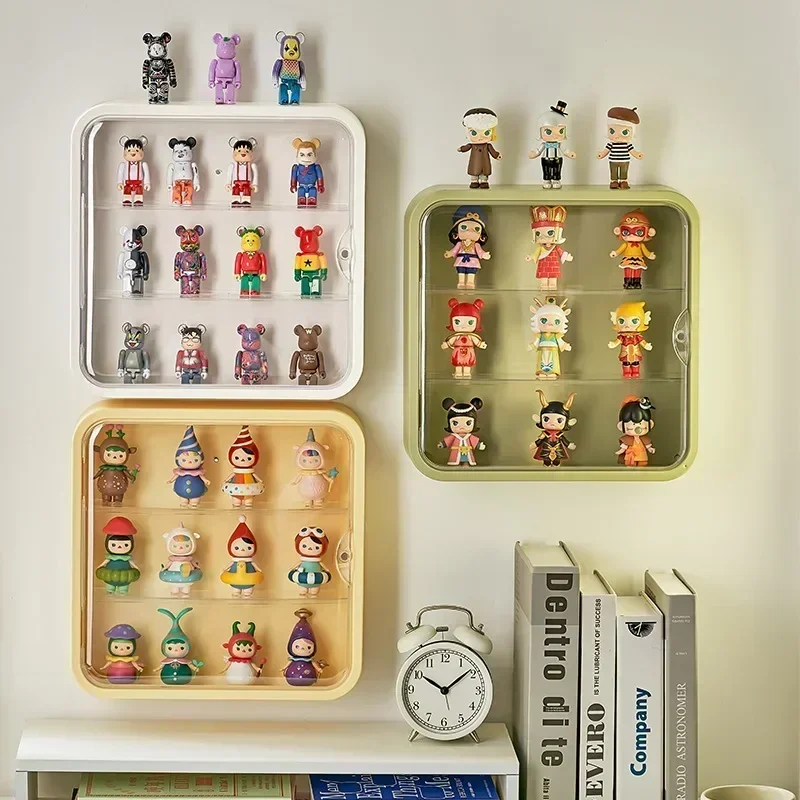 Figure Display Box - ブラインドボックスショーケース透明アクリルスタンドフィギュア収納ボックス防塵ディスプレイ人形おもちゃディスプレイケースフィギュア壁掛け