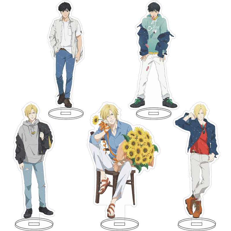 Free Anime Merchandise - 16CMアニメアクリルフィギュア バナナフィッシュ アッシュ・リンクス アスラン・ジェイド・カレンリース ‌ 奥村英二