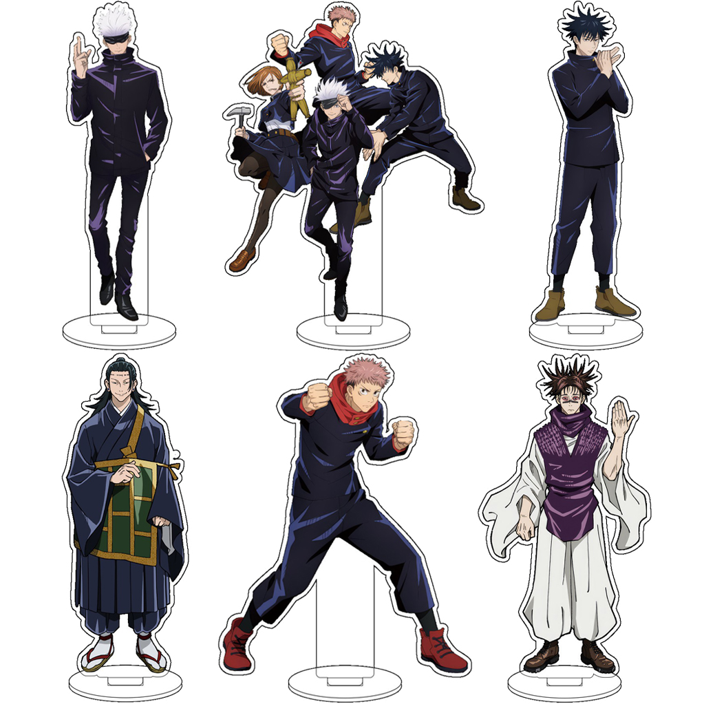 Free Anime Merchandise - 16 センチメートルアニメ呪術廻戦五条悟いたどりいゆうじ伏黒恵禅音マキコスアクリルフィギュアスタンド装飾品クリスマスギフト
