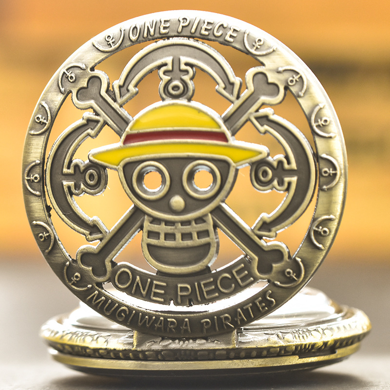 Anime One Piece Merchandise - 新しいアニメワンピースシリーズ懐中時計漫画絶妙な創造的な印刷男性と女性のファッションパーソナライズされたクォーツ時計