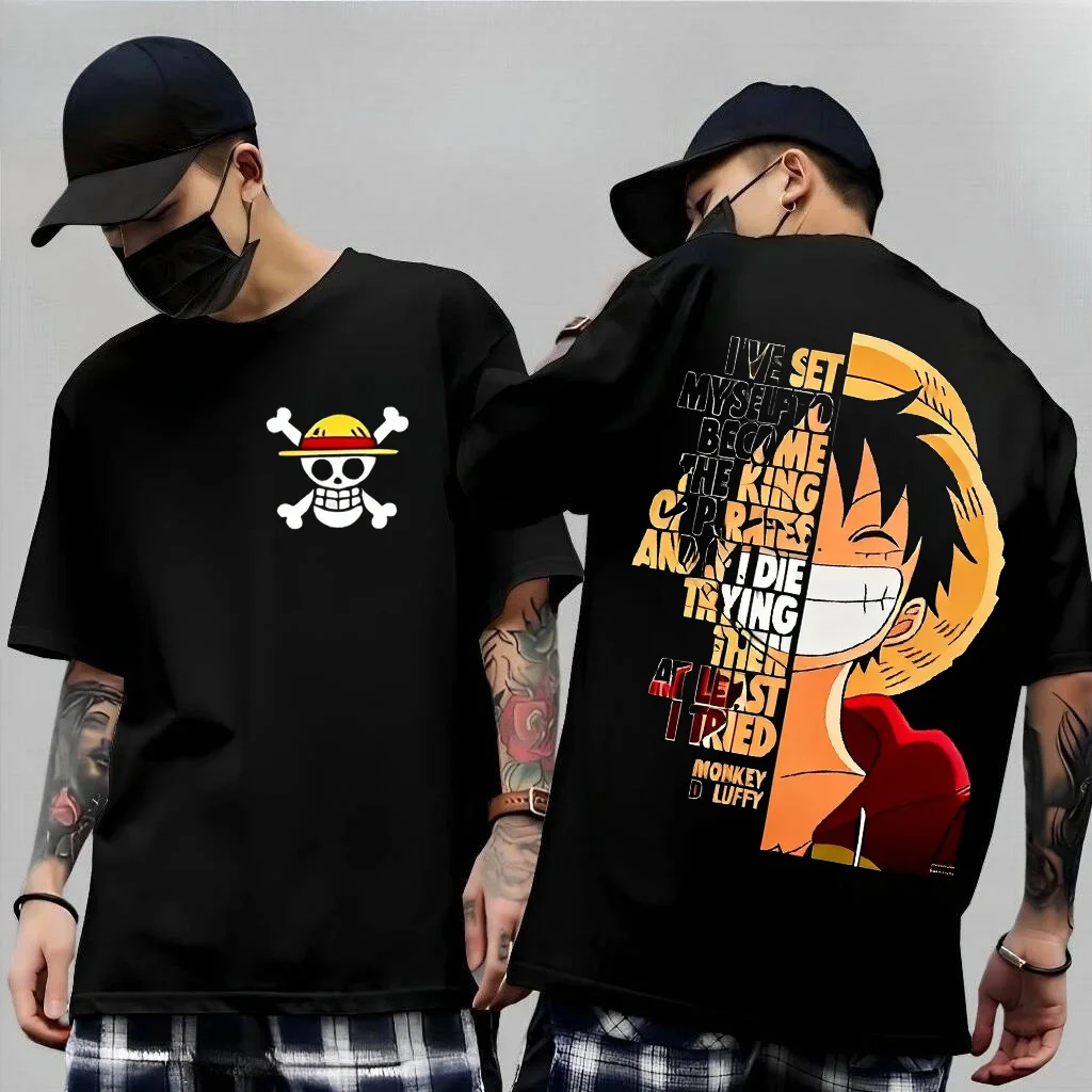Zoro Anime Merchandise - ワンピース日本アニメプリントメンズ Tシャツロロノア・ゾロ少年子供の原宿半袖キッズルフィ Tシャツ服