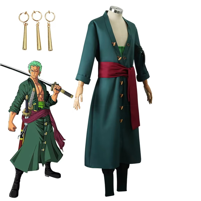 Loronoa zoro-男性用のコスプレ衣装,アニメの置物 - Zoro Anime Merchandise のレビューと価格