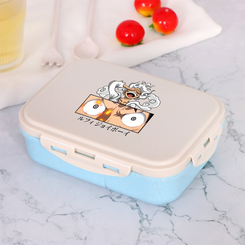 ワンピース少年少女弁当弁当箱ポータブル食品ボックス電子レンジ - Anime One Piece Merchandise のレビューと価格