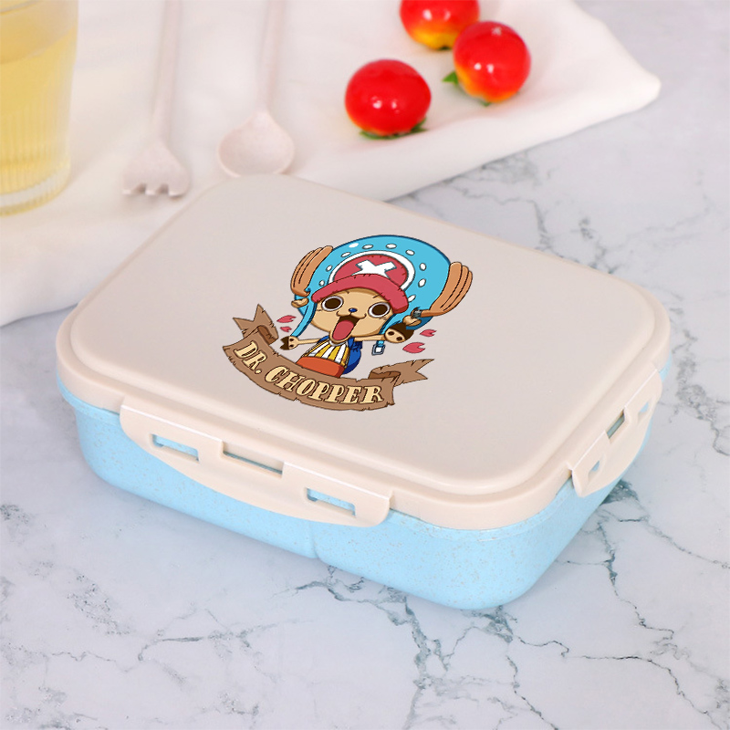 ワンピース少年少女弁当弁当箱ポータブル食品ボックス電子レンジ - Anime One Piece Merchandise のレビューと価格