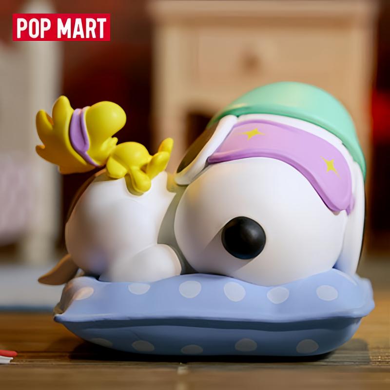 オリジナル本物の POPMART スヌーピー ステイ・アット - Figure Display Box のレビューと価格