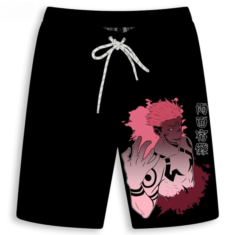 メンズ 五条悟 プリント ショーツ 男性 女性 スポーティー - Anime Merchandise Store In Japan のレビューと価格