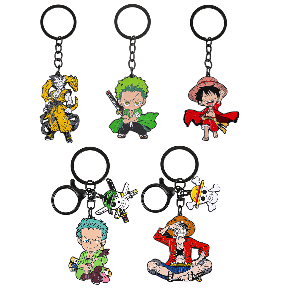 ワンピースアニメキーホルダーセット - モンキー・D・ルフィ - Anime One Piece Merchandise のレビューと価格