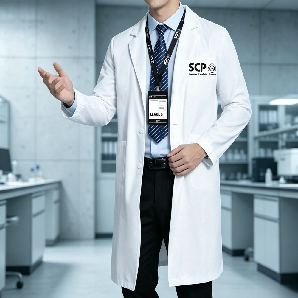 SCPグッズ 白い白衣 アニメコスプレ衣装 ジャケット シャ - Anime Merchandise Jacket のレビューと価格