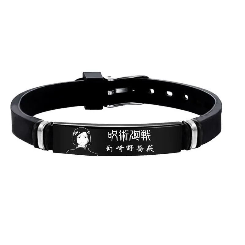 Satoru Gojo-ステンレス鋼のシリコンブレスレット, - Jjk Anime Merchandise のレビューと価格