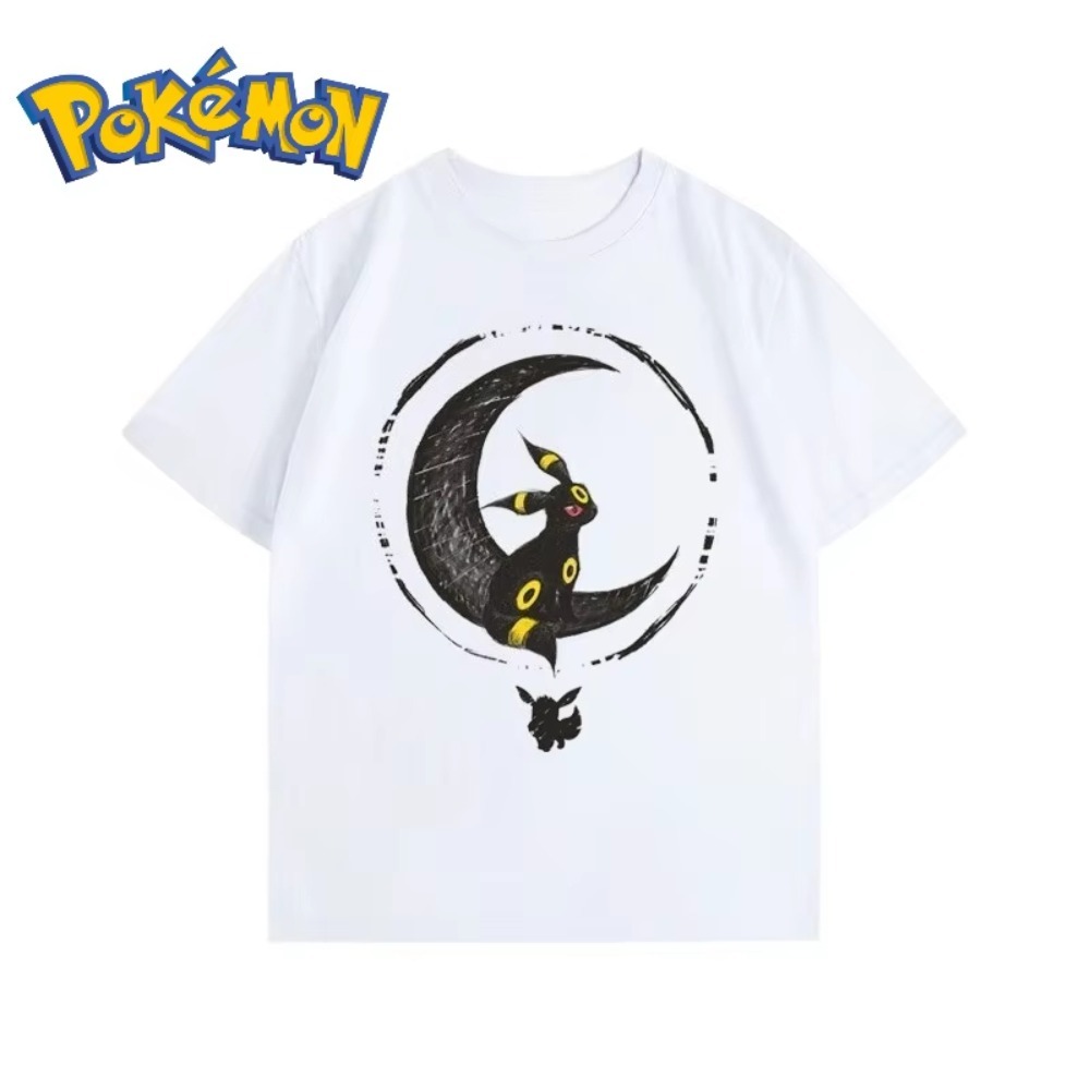 夏新作ポケモン漫画ウムレオンプリント Tシャツ男性と女性の  - Anime Merchandise Store In Japan のレビューと価格