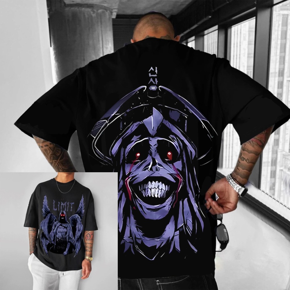 アニメソロレベルリングアライズプリント特大メンズ Tシャツ夏 - Anime Merchandise Store In Japan のレビューと価格
