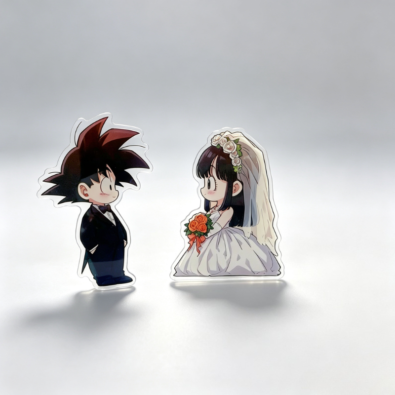 ドラゴンボールの可愛いウェディングドレスをテーマにしたアクリ - Anime Merchandise Dress のレビューと価格