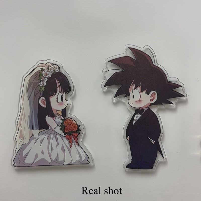 ドラゴンボールの可愛いウェディングドレスをテーマにしたアクリ - Anime Merchandise Dress のレビューと価格
