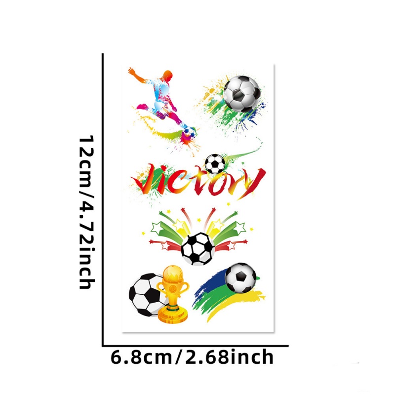 5/10枚セット スポーツファンフェイスステッカー アソート - Sticker Sheet Set のレビューと価格