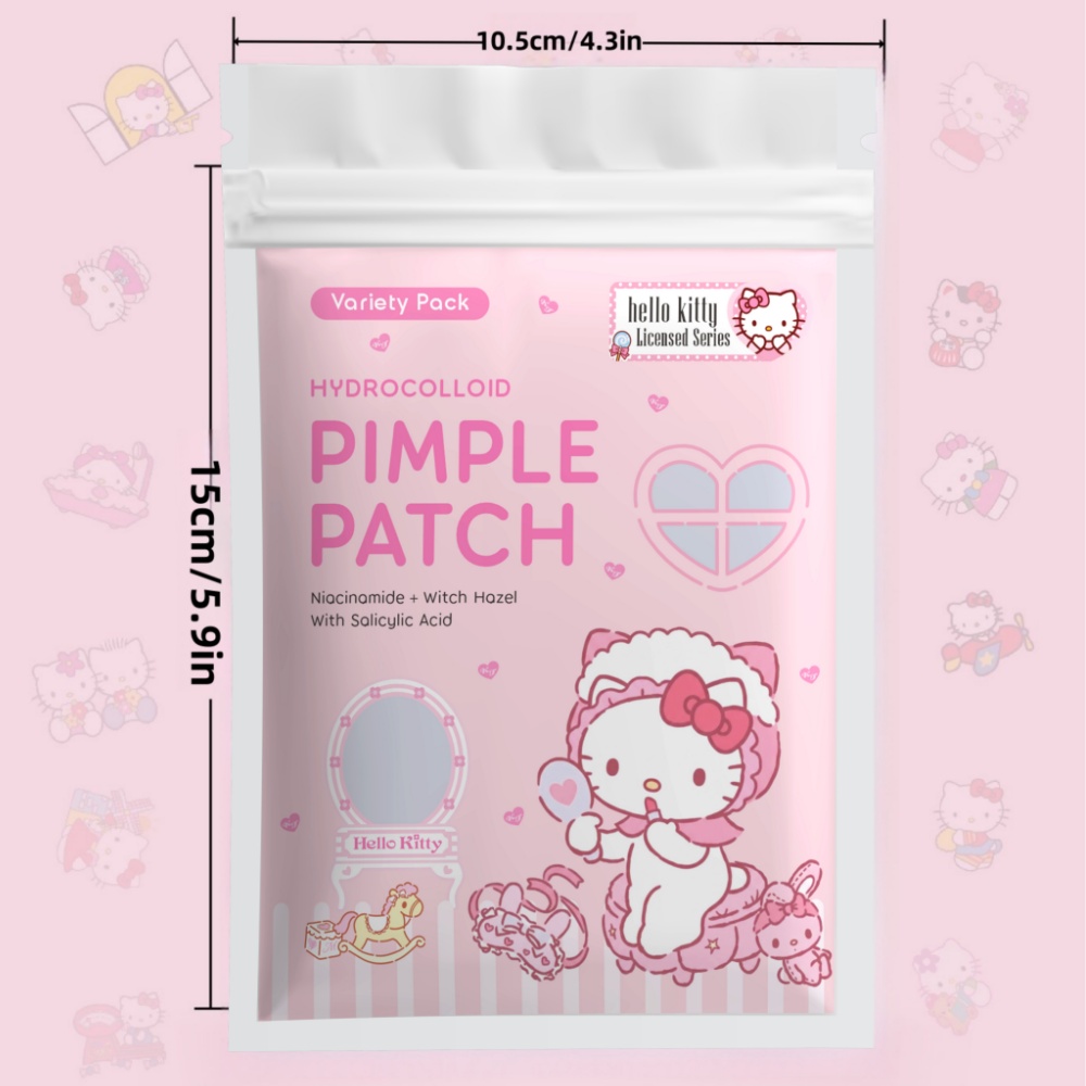 24/72枚入り ハローキティ ハイドロコロイドニキビパッチ - Sticker Sheet Set のレビューと価格