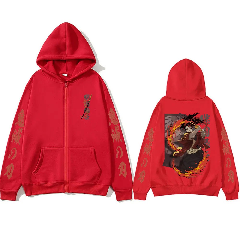 新しい鬼滅の刃継国縁壱グッズジッパーフーディ男性女性ファッシ - Anime Merchandise Store In Japan のレビューと価格