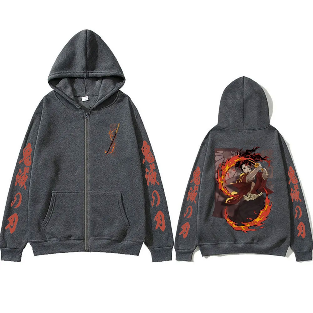 新しい鬼滅の刃継国縁壱グッズジッパーフーディ男性女性ファッシ - Anime Merchandise Store In Japan のレビューと価格