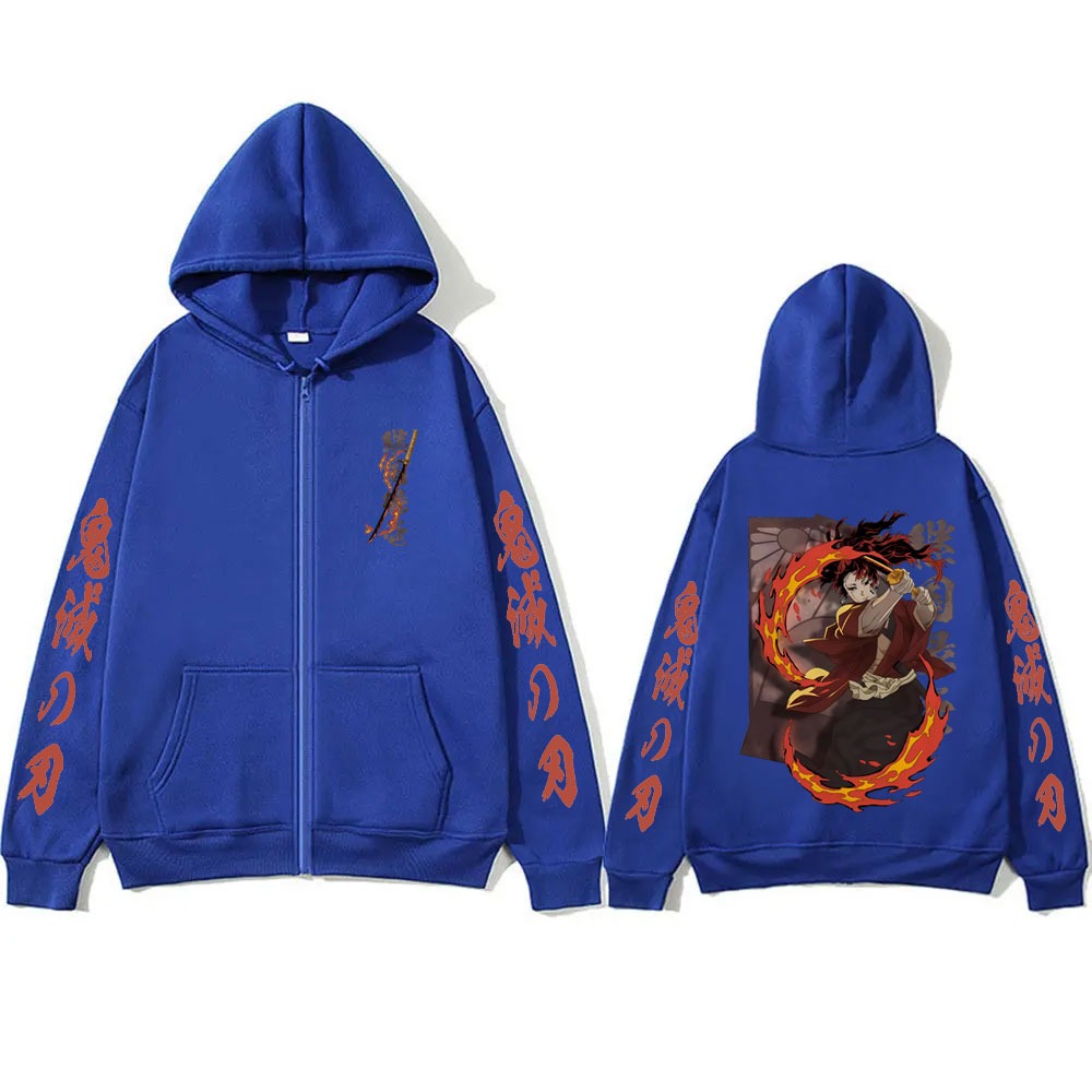 新しい鬼滅の刃継国縁壱グッズジッパーフーディ男性女性ファッシ - Anime Merchandise Store In Japan のレビューと価格